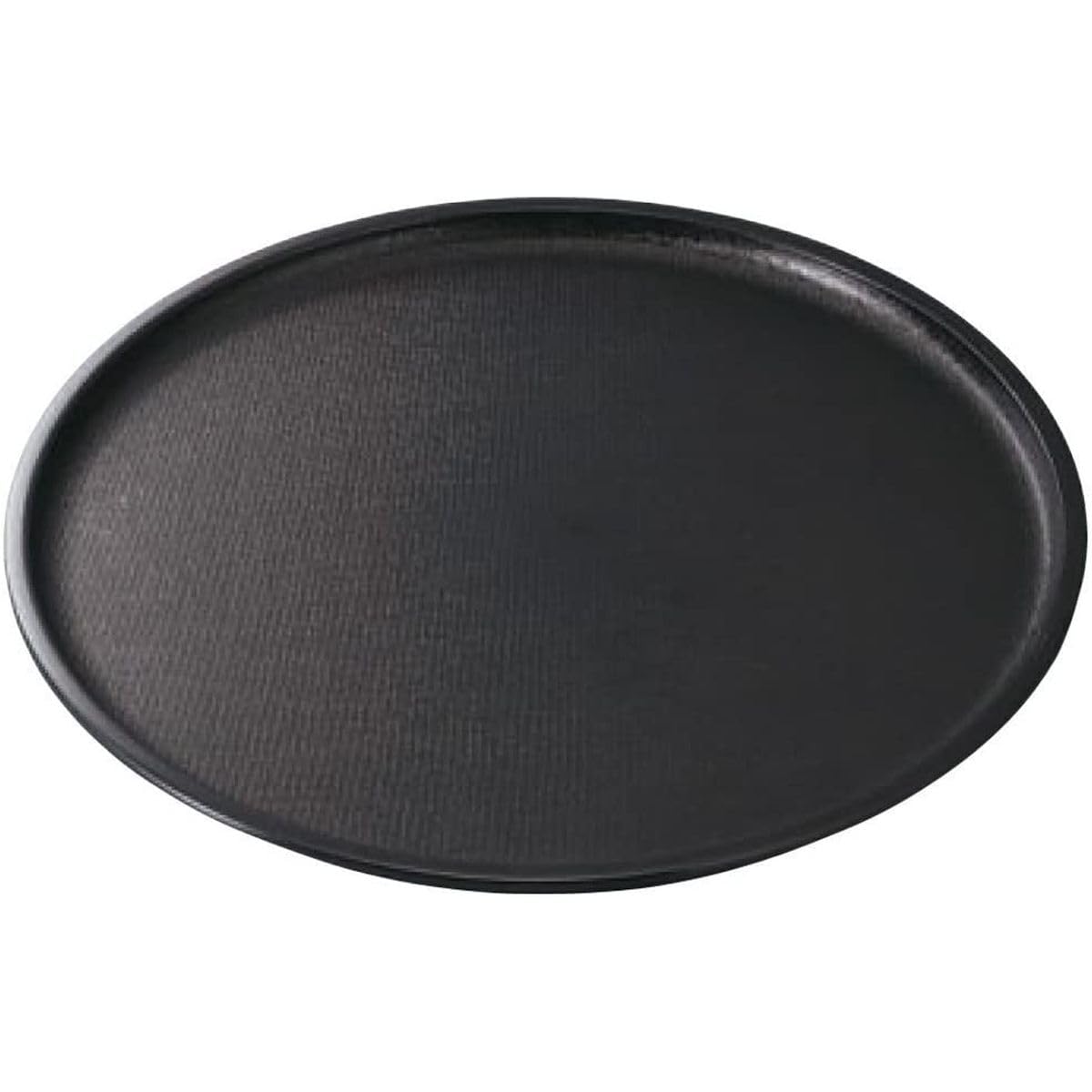 Amazon｜J-kitchens 滑り止め加工 トレー お盆 30cm 尺0布目丸盆黒SL